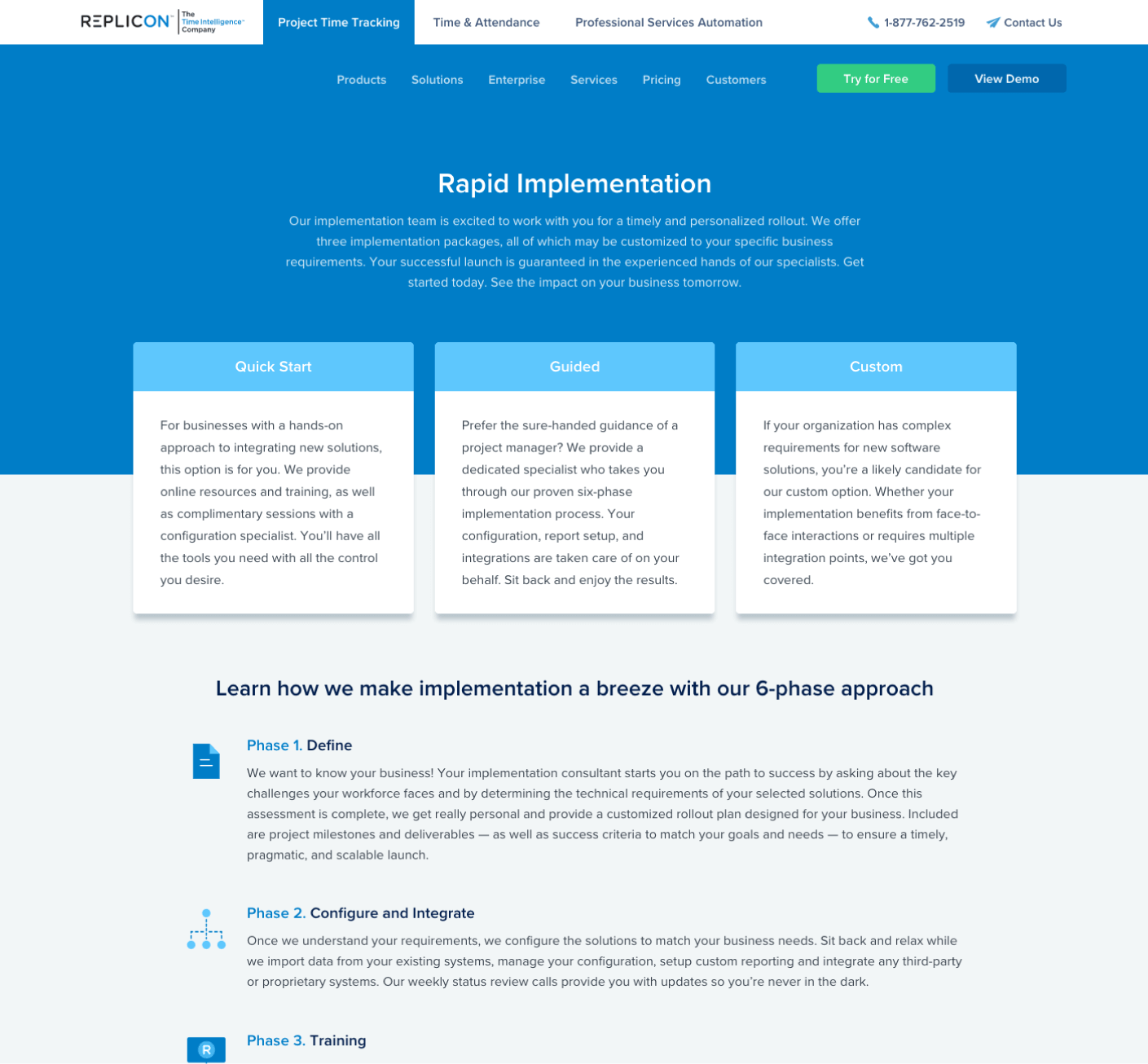 Implementation page