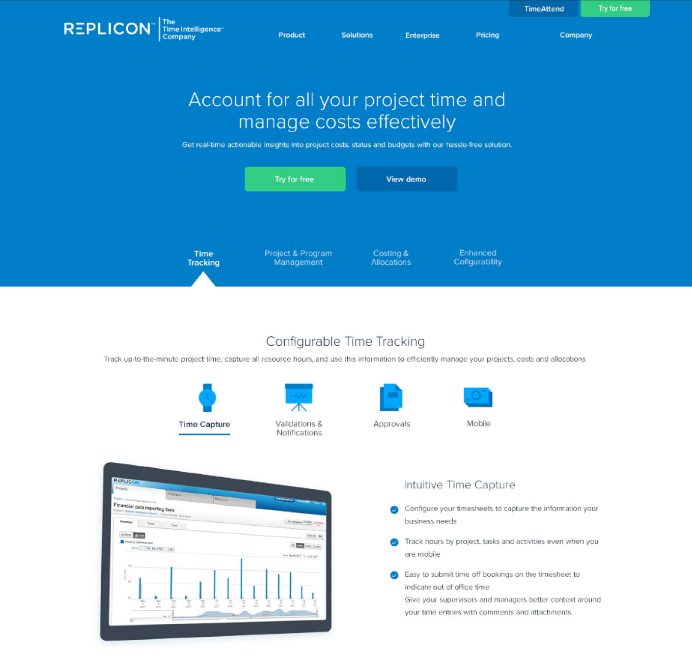 Early iteration of a product page header with product feature section