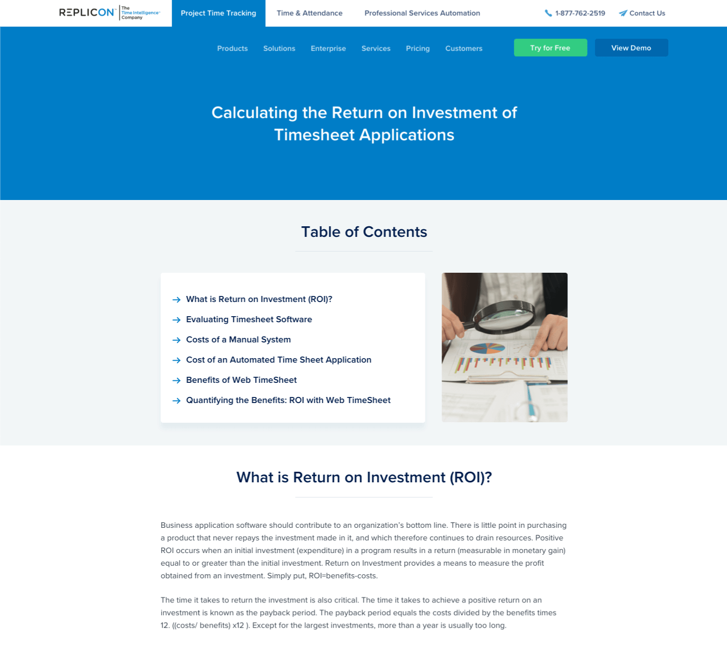 Resource webpage